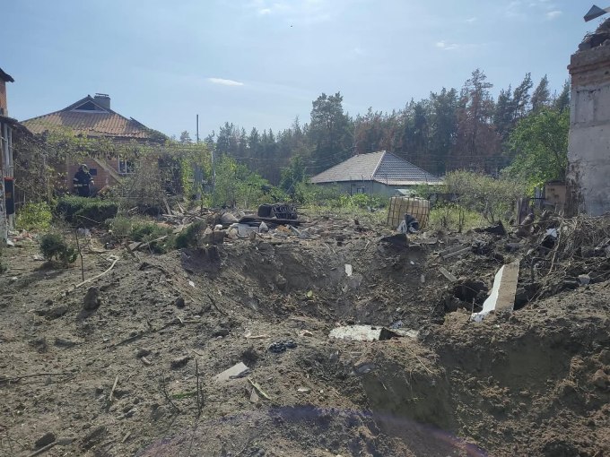 наслідки обстрілів ізюмського району на харківщині